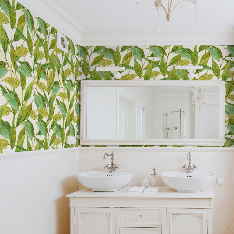 Bayou Breeze Shoemaker Leaf Removable Peel And Stick Wallpaper
