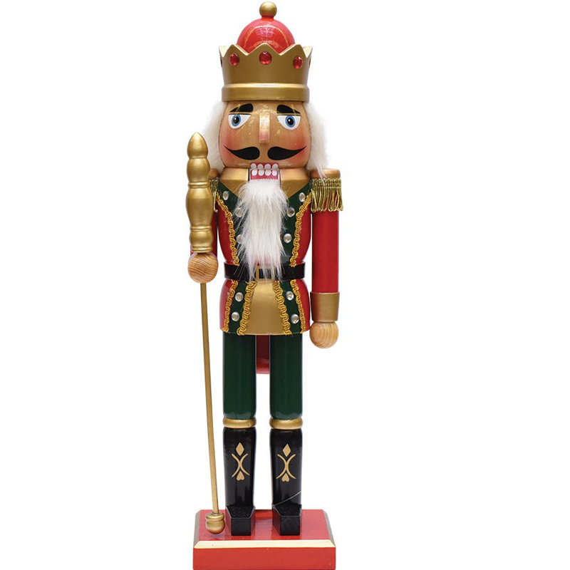 The Holiday Aisle Decorative Wooden Christmas Nutcracker King with Scepter &amp; Reviews | Wayfair