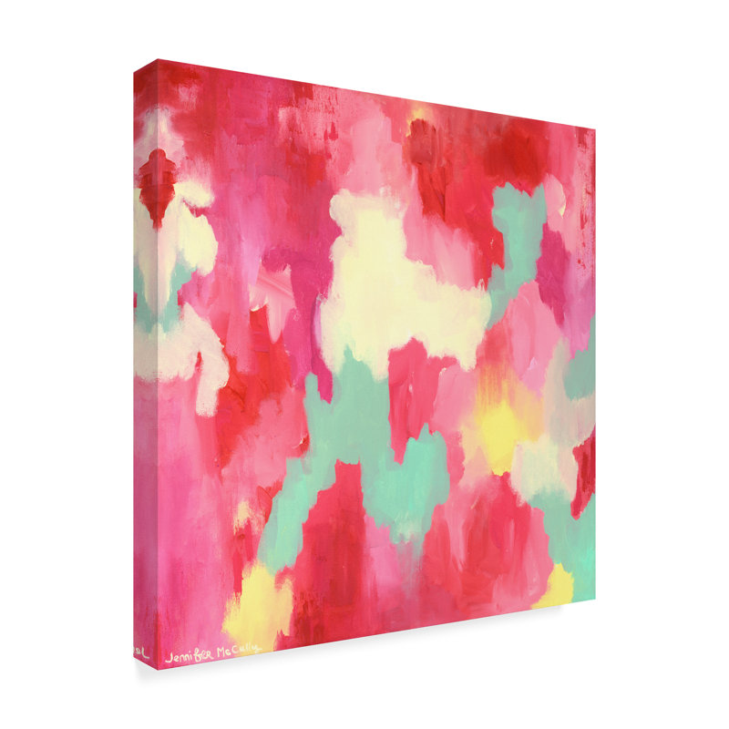 Trademark Art Candy Clouds Abstract Acrylic Painting Print On