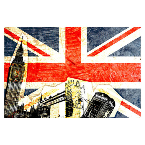 This is London! 1.9m x 2.88m Textured Matte Peel & Stick Wall Mural East Urban Home