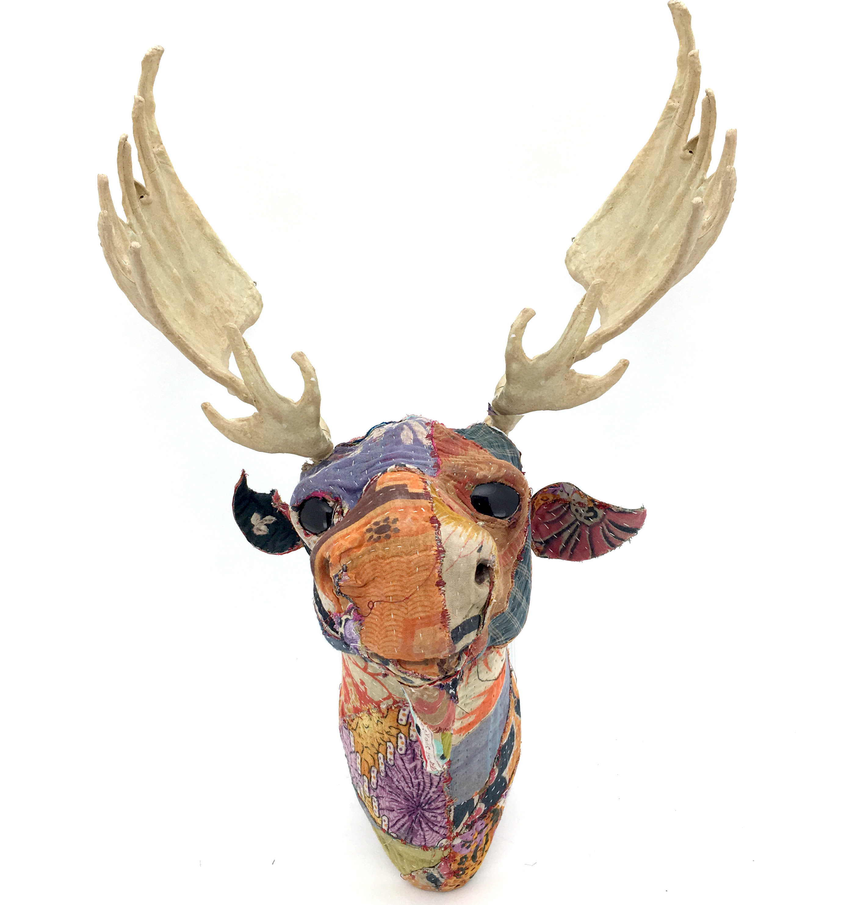 Kmpg Vintage Sari Fabric Moose Head Wall Décor Wayfair