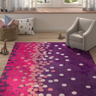 purple nursery rug