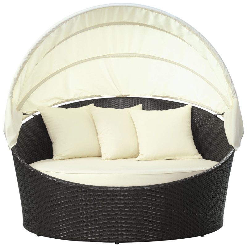 Holden Canopy Outdoor Patio Daybed With Cushions Reviews Birch Lane Holden Canopy Outdoor Patio Daybed With Cushions