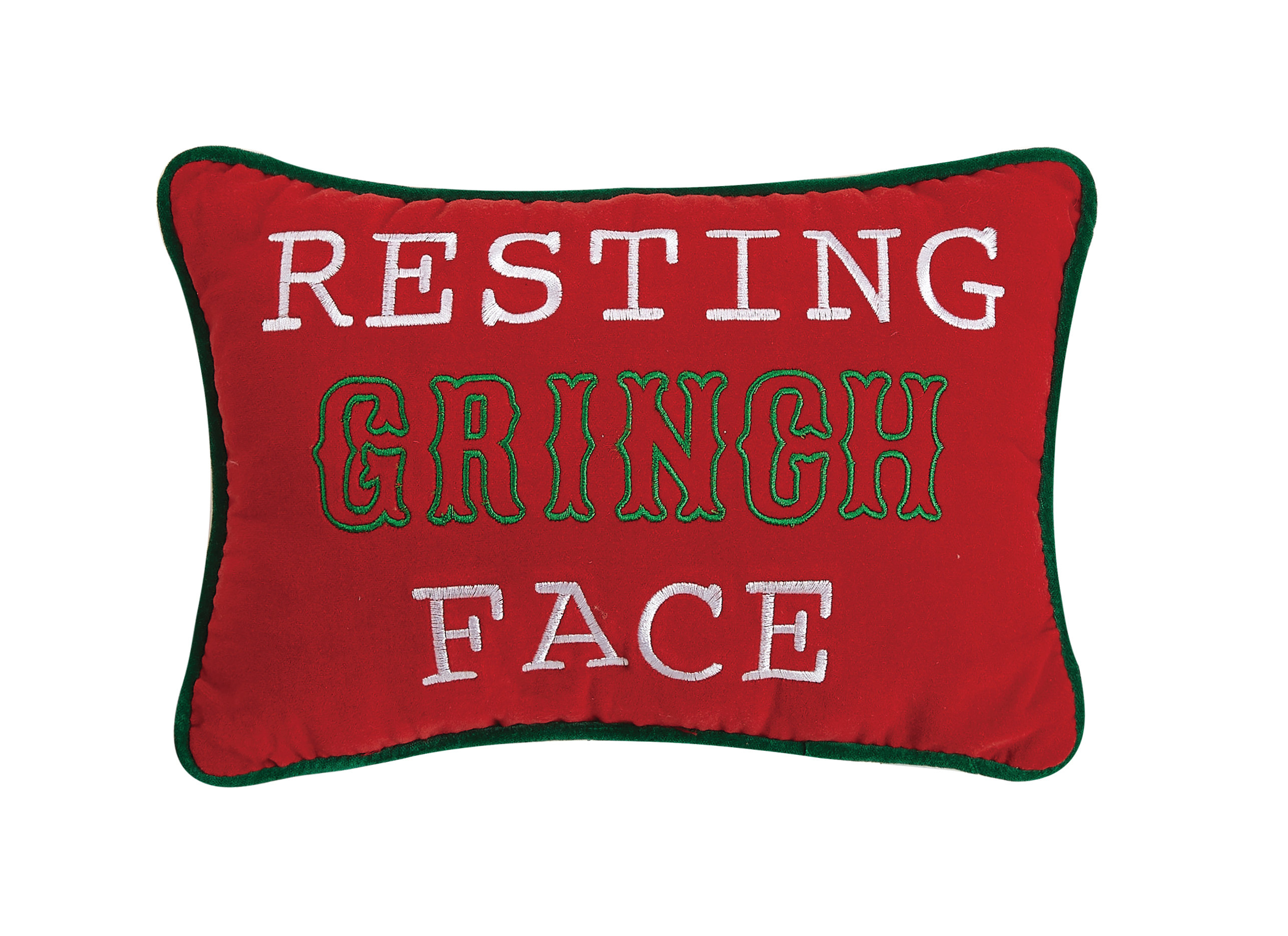 The Holiday Aisle Roseboro Resting Grinch Face Lumbar Pillow Wayfair