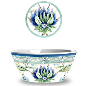 Sikandra Floral Heavy Mold Melamine Salad/Cereal Bowl (Set of 6)