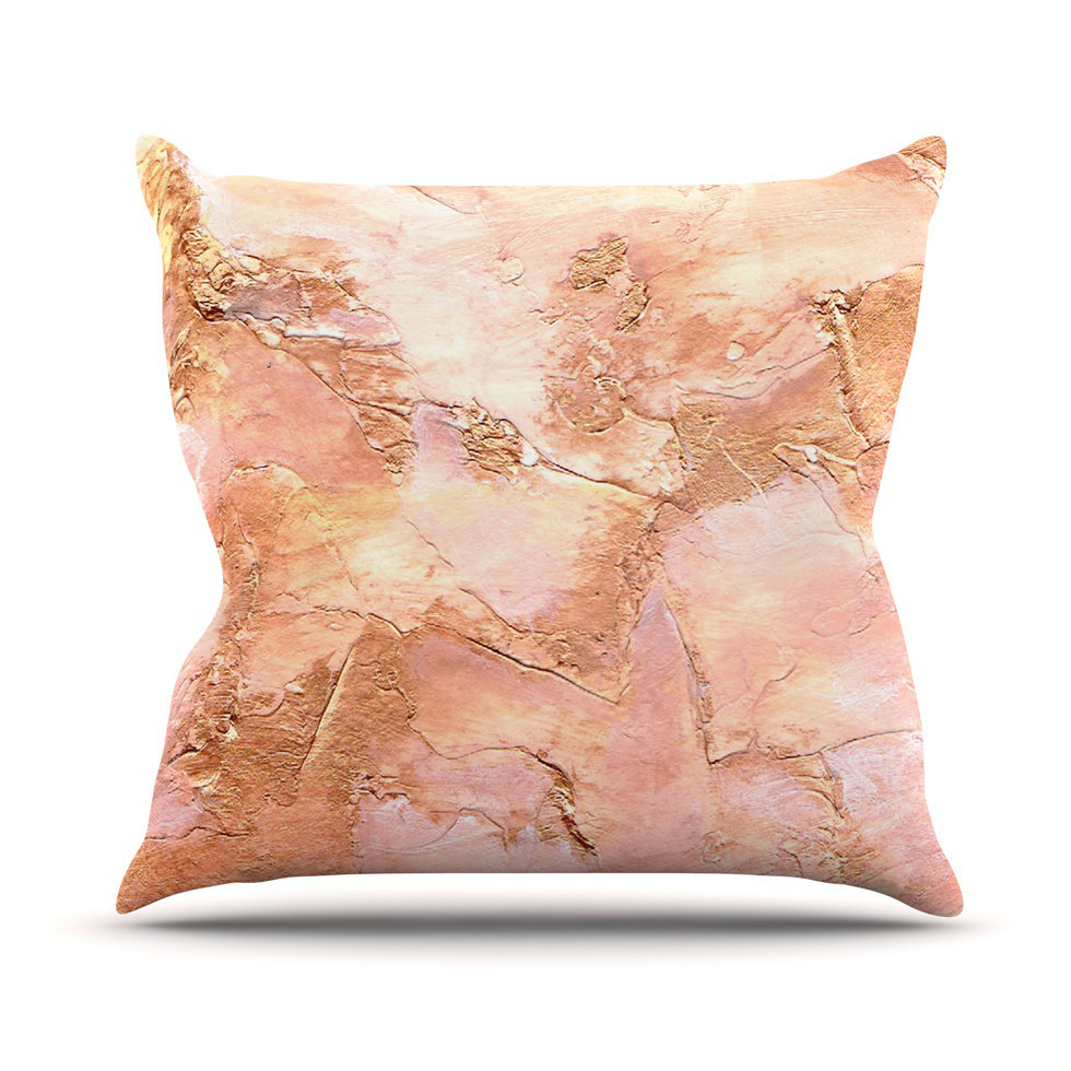 Orange Paint Kess InHouse Rosie Brown Bronze It Throw Pillow 20 by 20