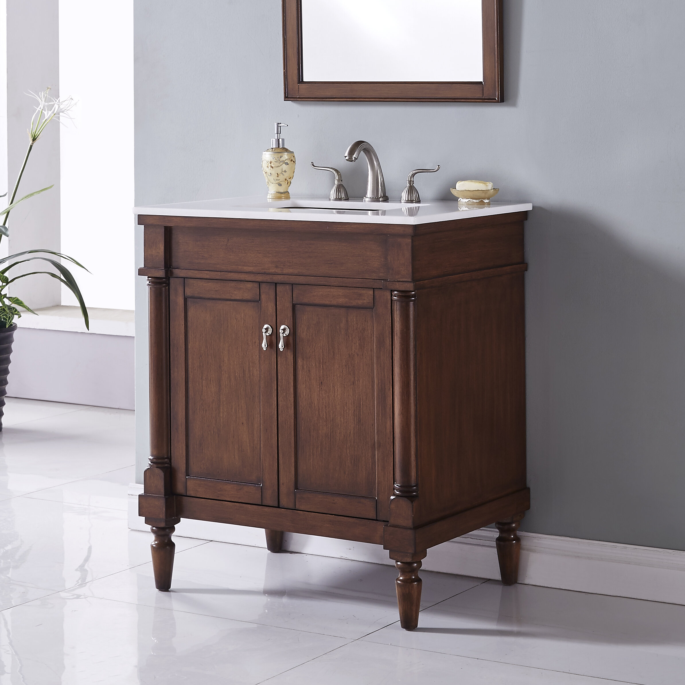 Bathroom Vanities Tools Home Improvement A Fully Assembled Bathroom Cabinet Charcoal Gray Paige 42 Inch Bathroom Vanity Includes An Italian Carrara Marble Countertop And A Ceramic Sink