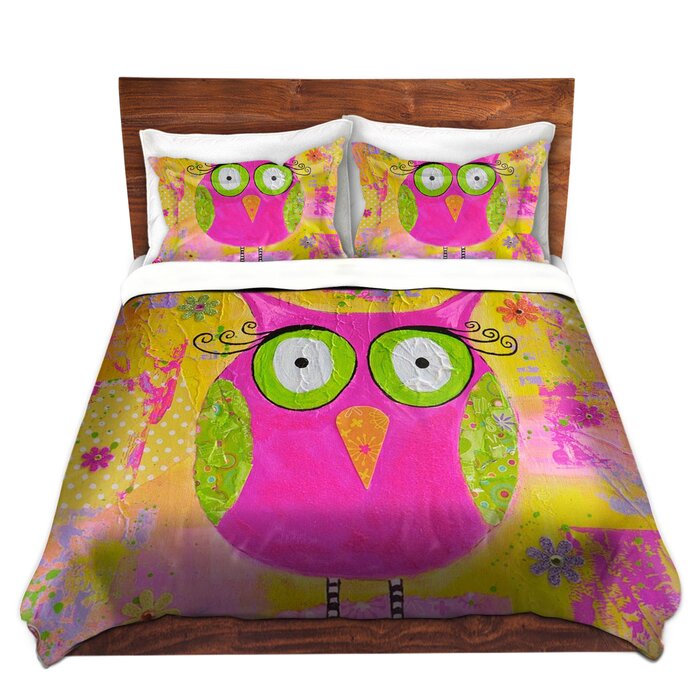 East Urban Home Hootie The Owl Duvet Cover Set Wayfair