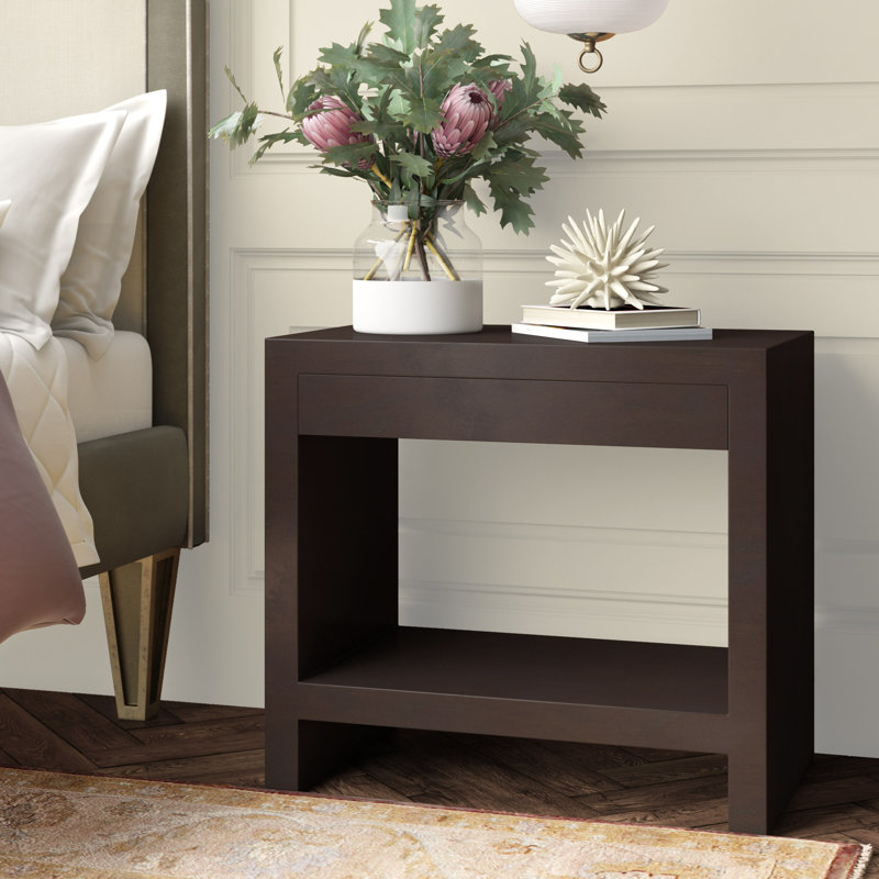 Bernhardt Merrick 1 Drawer Nightstand In Dark Brown Perigold