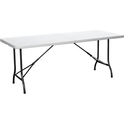 71" Plastic Rectangular Folding Table Duralight
