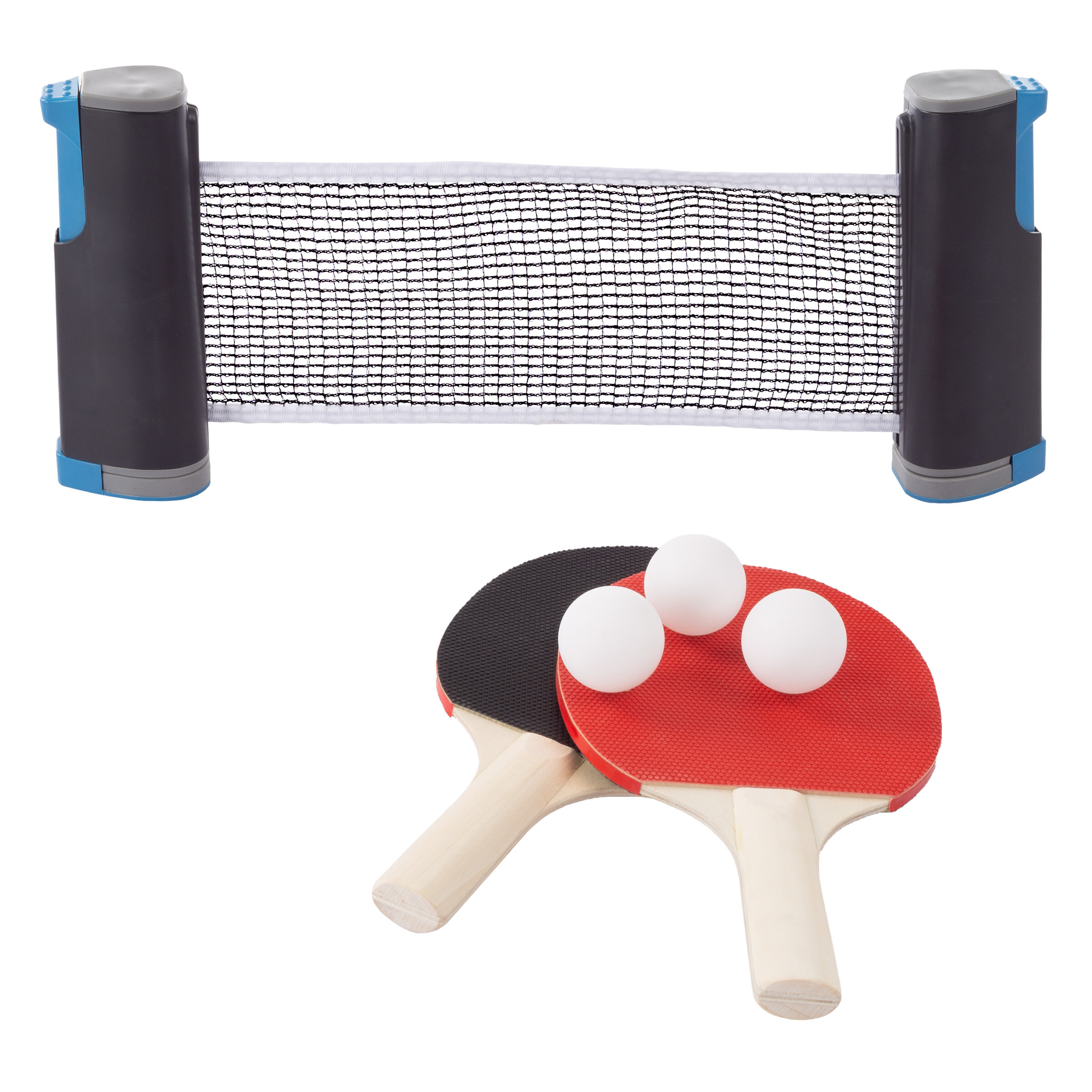 Portable Ping Pong Kit for Children Adults and Beginners Outdoor Indoor Sports Games Equipment Includes 2 Table Tennis Paddle and 3 Balls Kaiyan Professional Table Tennis Bat Set