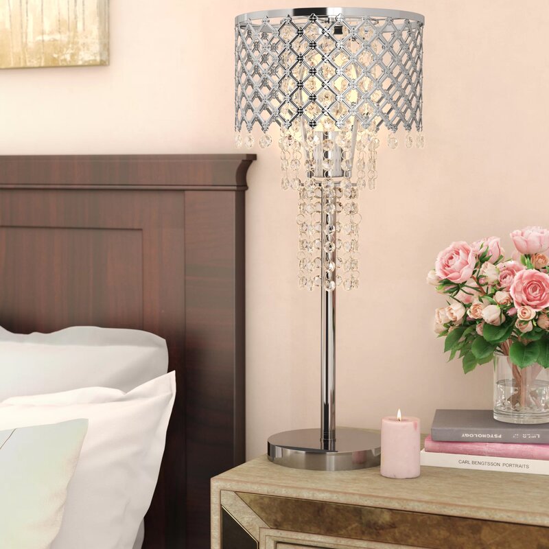 wayfair crystal table lamps