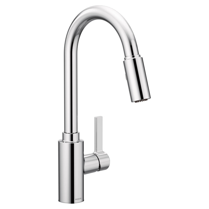 Moen Genta Single Handle Pulldown Kitchen Faucet With Power Clean