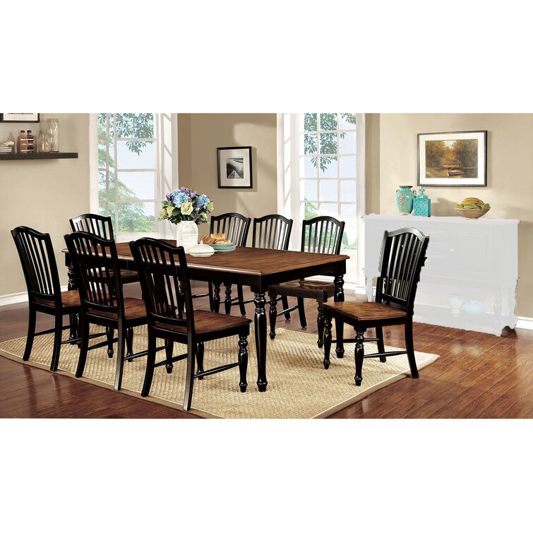 rolf 9 piece extendable dining set canora grey