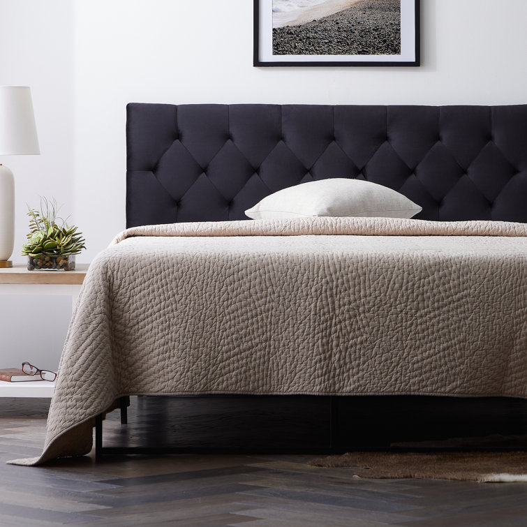 Velvet upholstered panel bed Clearance