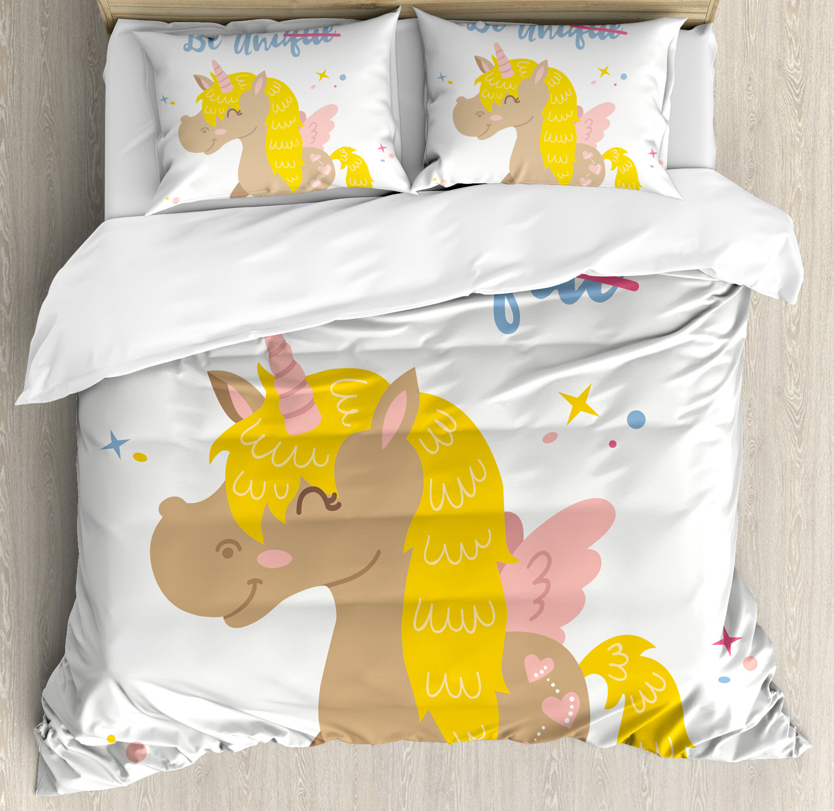 Ambesonne Unicorn Home And Kids Funny Feminine Inspirational