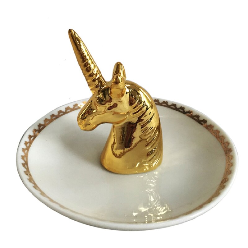 Unicorn Unicorn Jewelry Dish White Dish