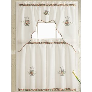 Grand Embroidered Kitchen Curtain