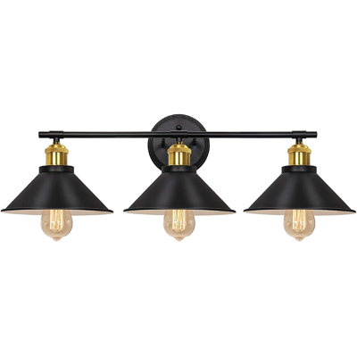 kopec 3-light black vanity light