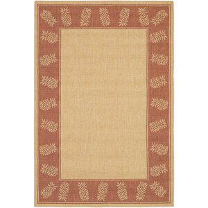 Celia Natural/Terracotta Indoor/Outdoor Area Rug