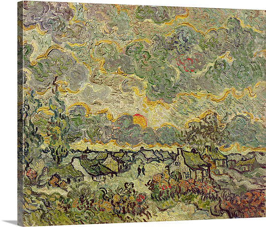 Vault W Artwork Autumn Landscape 1890 By Vincent Van Gogh Painting Print Wayfair