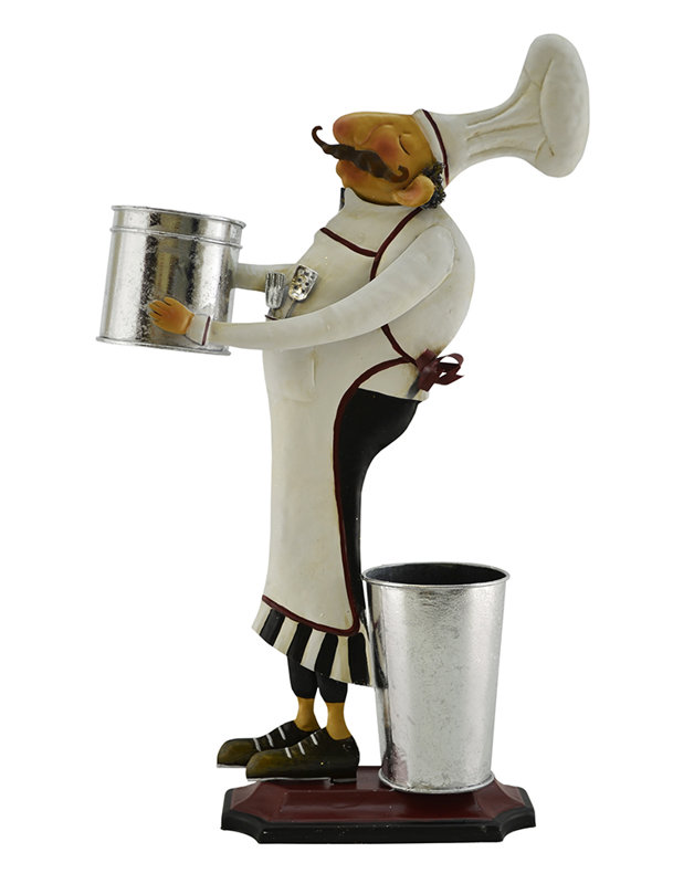 Fleur De Lis Living Barney Chef With Two Buckets Kitchen