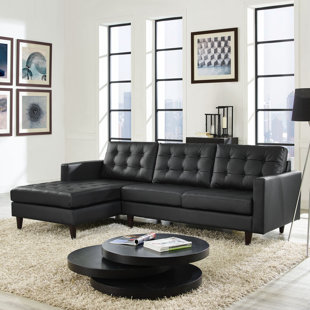Gelb Leather Sectional by Ivy Bronx Best Design