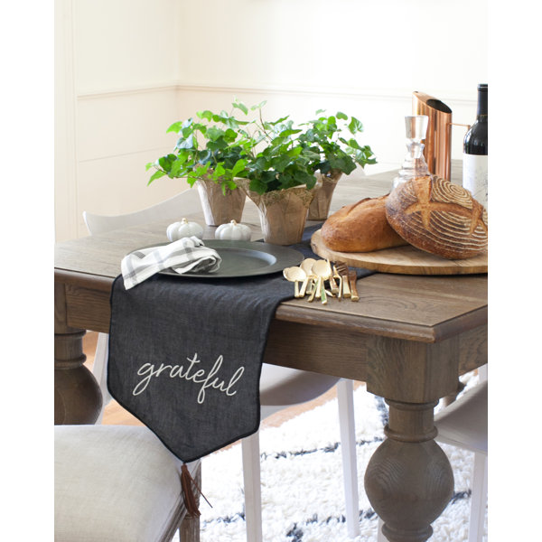 Style Me Pretty Chambray Grateful Table Runner Wayfair