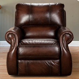 Hardcastle Leather Power Recliner by Darby Home Co Fresh