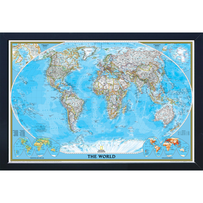 Home Magnetics Magnetic Travel Map National Geographic World Classic Wayfair