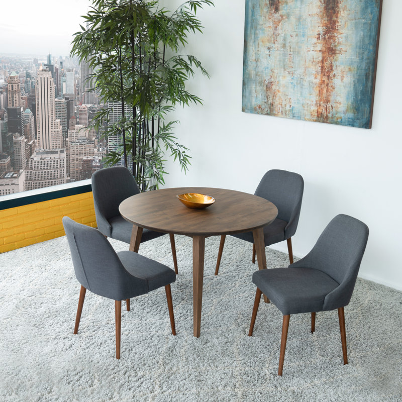 George Oliver Keown 5 Piece Solid Wood Dining Set Wayfair