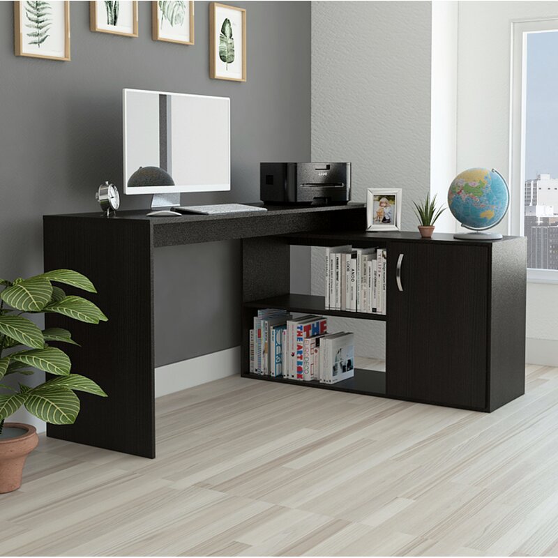 Ebern Designs Loney L Shape Desk Wayfair