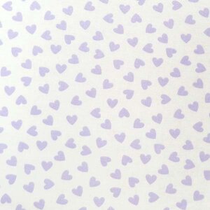 Pastel Hearts Woven Mini Fitted Crib Sheet