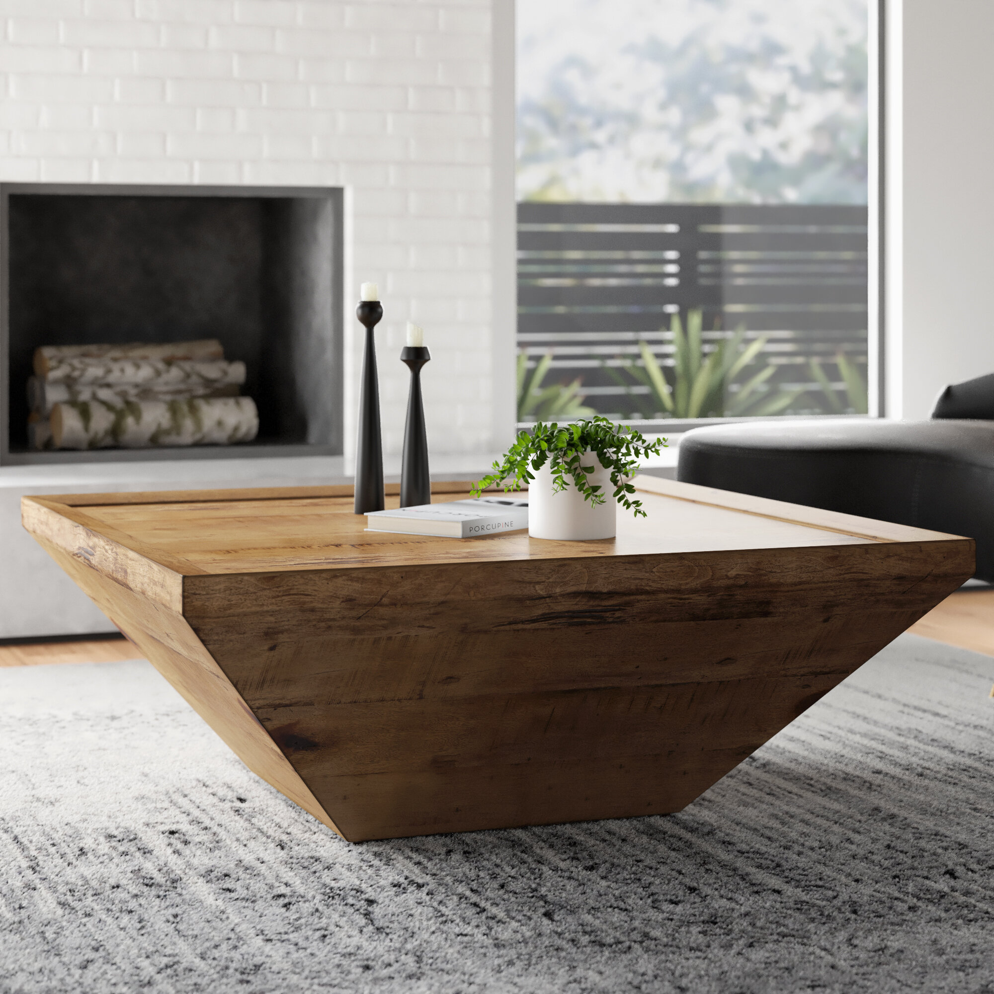 Allmodern Emelia Solid Wood Solid Coffee Table Reviews Wayfair