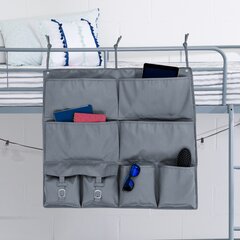 Cabilock Bedside Storage Organizer Upscale Thicken PU Leather Bedside Holder Bedside Bag Hanging Bedside Caddy for Bed Rails Sofa Bunk Beds 