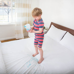 Jersey Plus Pillow Hypoallergenic Waterproof Mattress Protector by Weekender