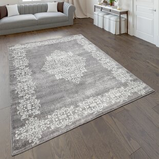 Strapazierfähig Weich Teppiche 'Stern' Grau Sehr Dick Haltbar Groß Best-Carpets 