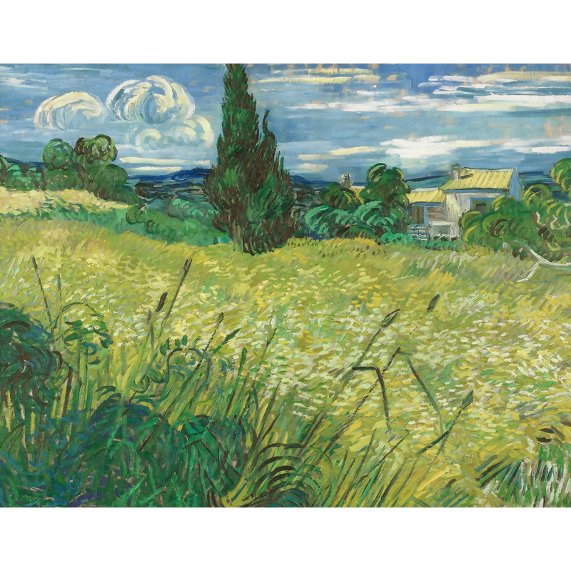 Artverse Van Gogh S Wheat Field With Cypress Removable Art Wall