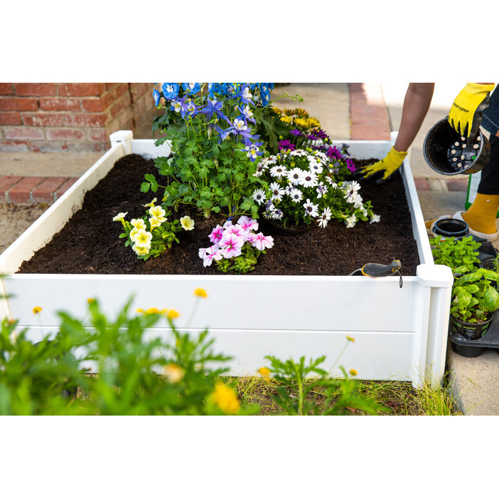 Arlmont & Co. 4 X 4 Inch Outdoor Planter Box Flowers Herbs Pot Raised Bed