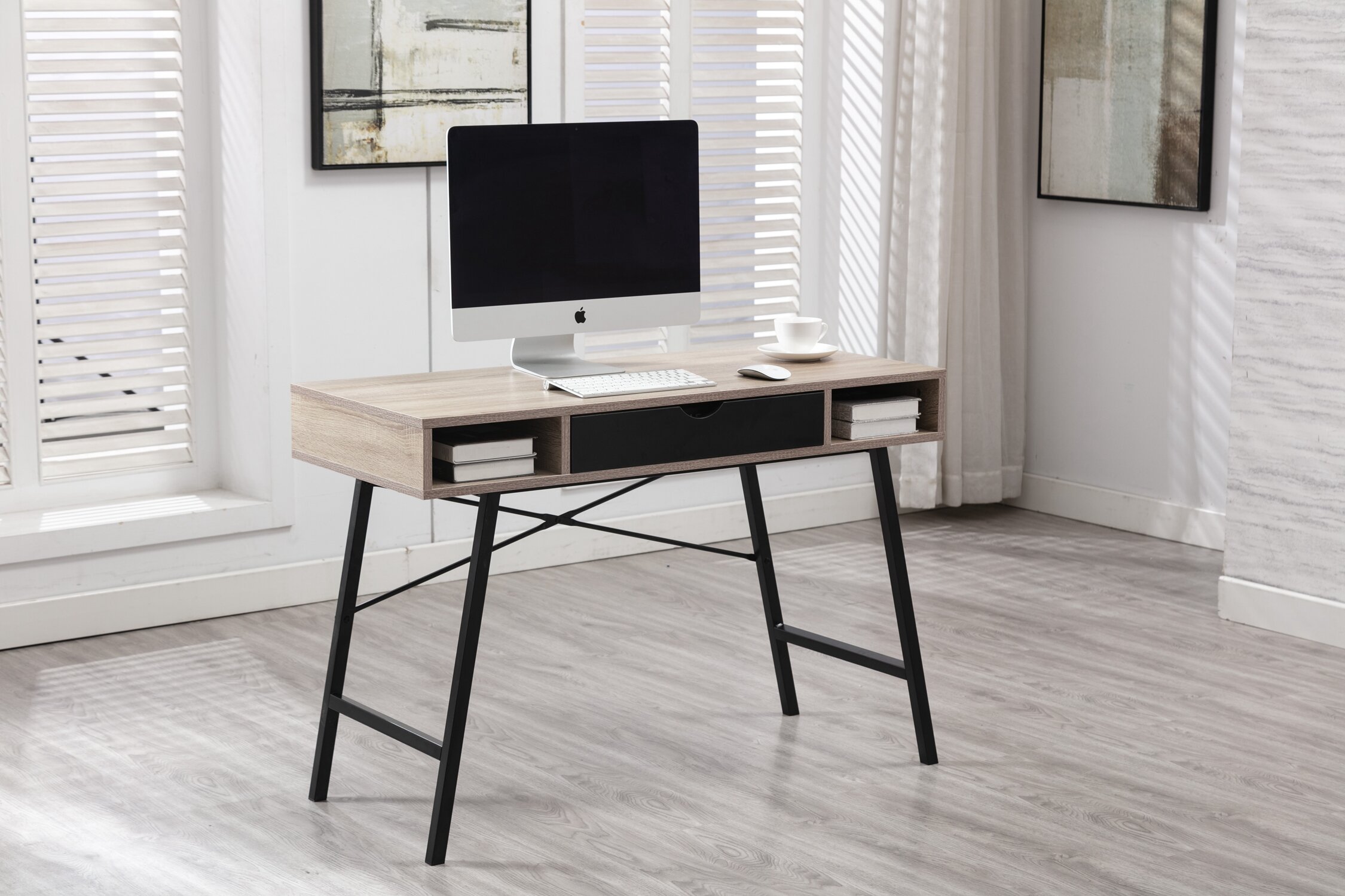 Inbox Zero Home Office Writing Table Modern Wooden Student Table Desk For Living Room Bedroom Wayfair