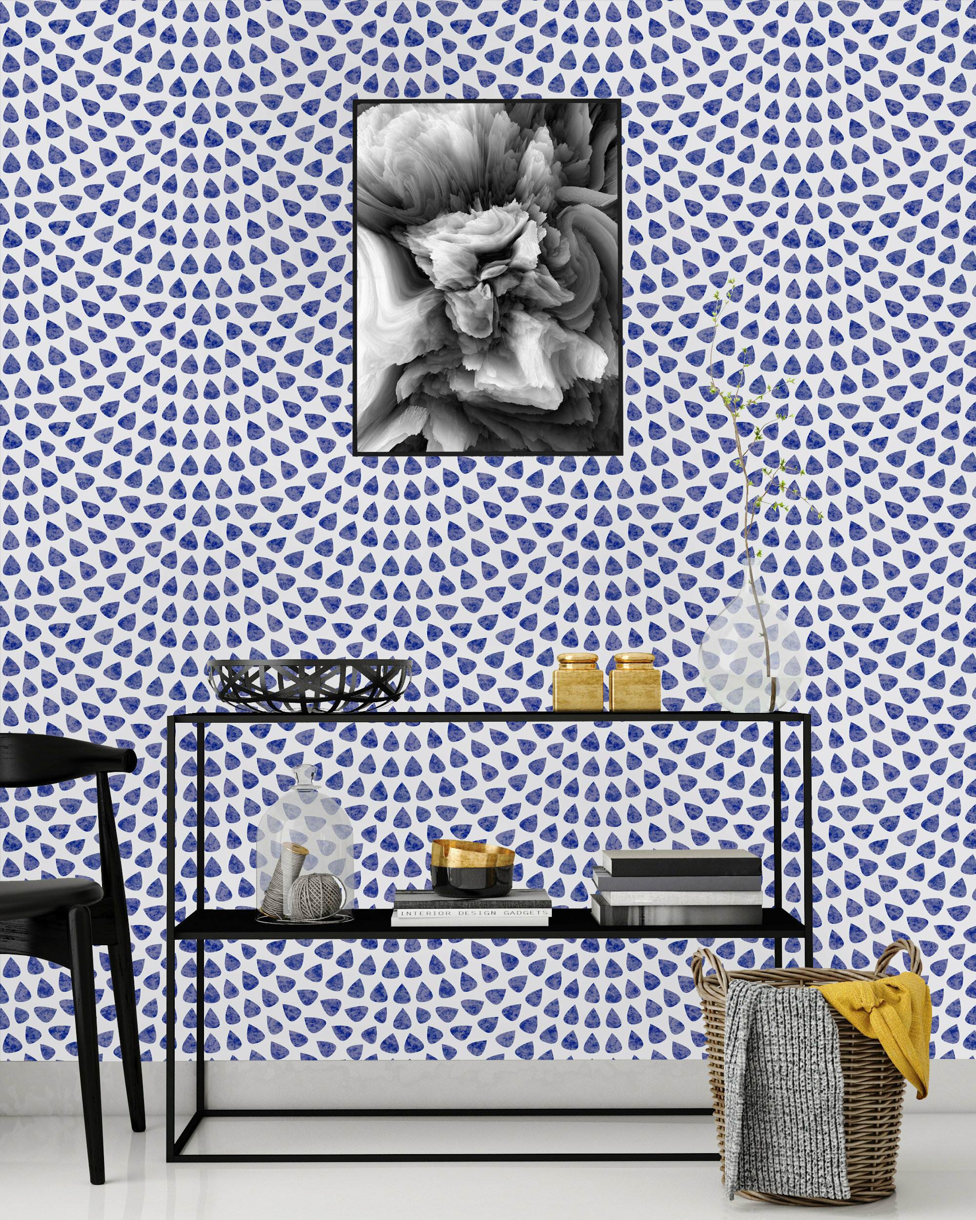 Dakota Fields Bledsoe Scalloped Dots Peel and Stick Wallpaper Panel ...