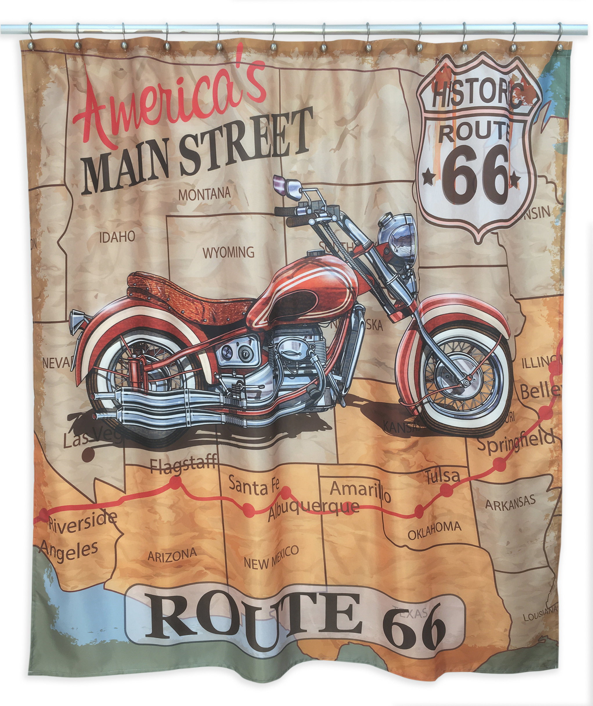 Arkansas Printed Shower Curtain Cover