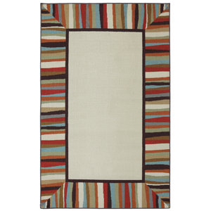 Albany Patio Border Rainbow Outdoor Machine Woven Area Rug