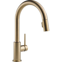 Modern Contemporary Brushed Gold Kitchen Faucet Allmodern