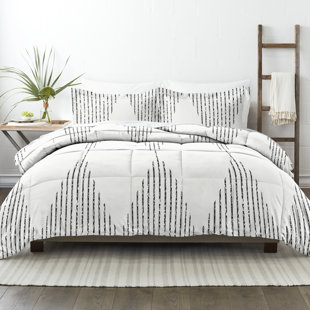Twin The Industrial Shop Edison Stripe Comforter  & Sham 3pc Set Gray Cream 