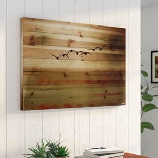 Sun Flight By Parvez Taj Painting Print On Natural Pine Wood Sun Flight By Parvez Taj Painting Print On Natural Pine Wood