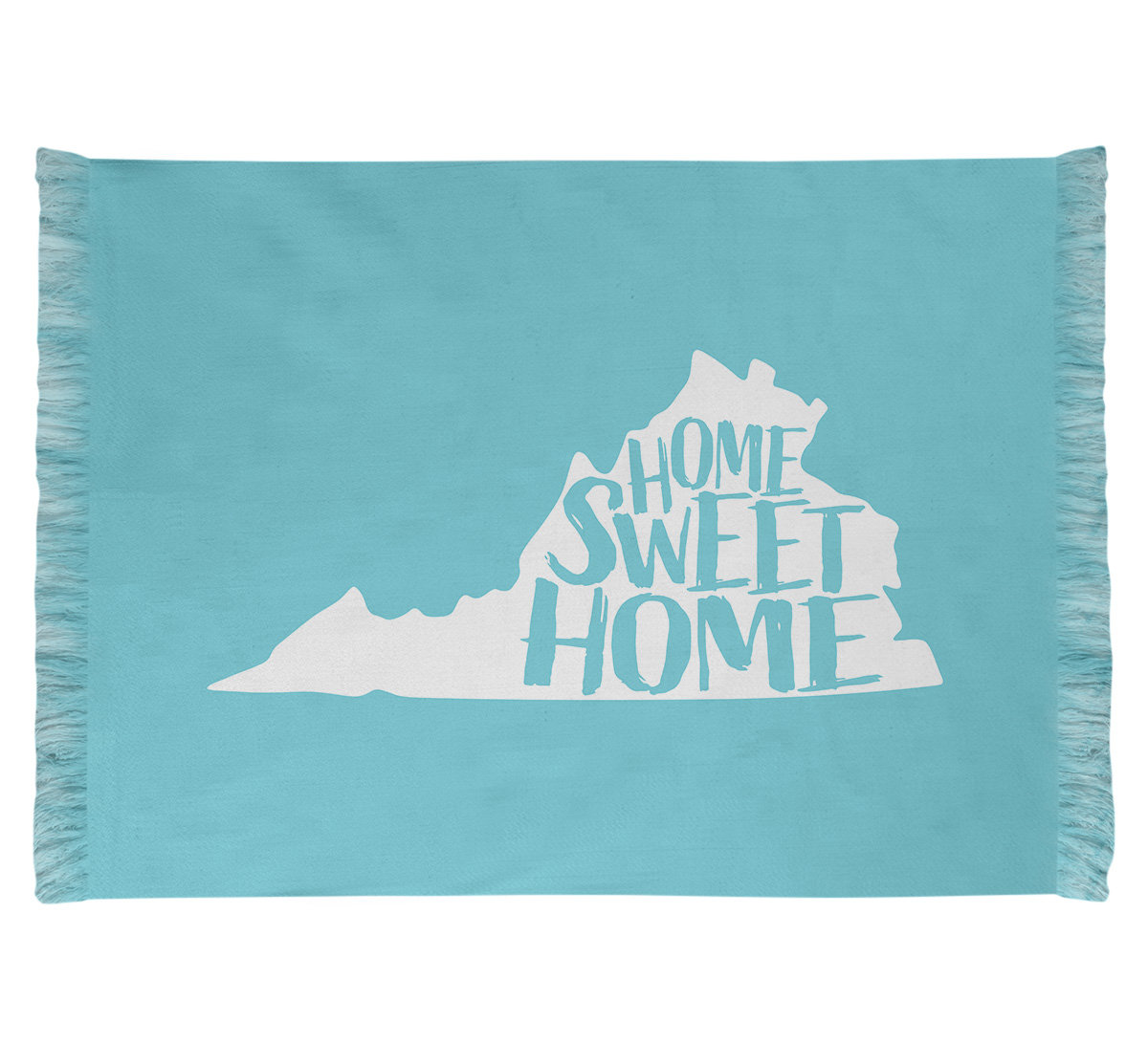 East Urban Home Home Sweet Virginia Blue Area Rug Wayfair