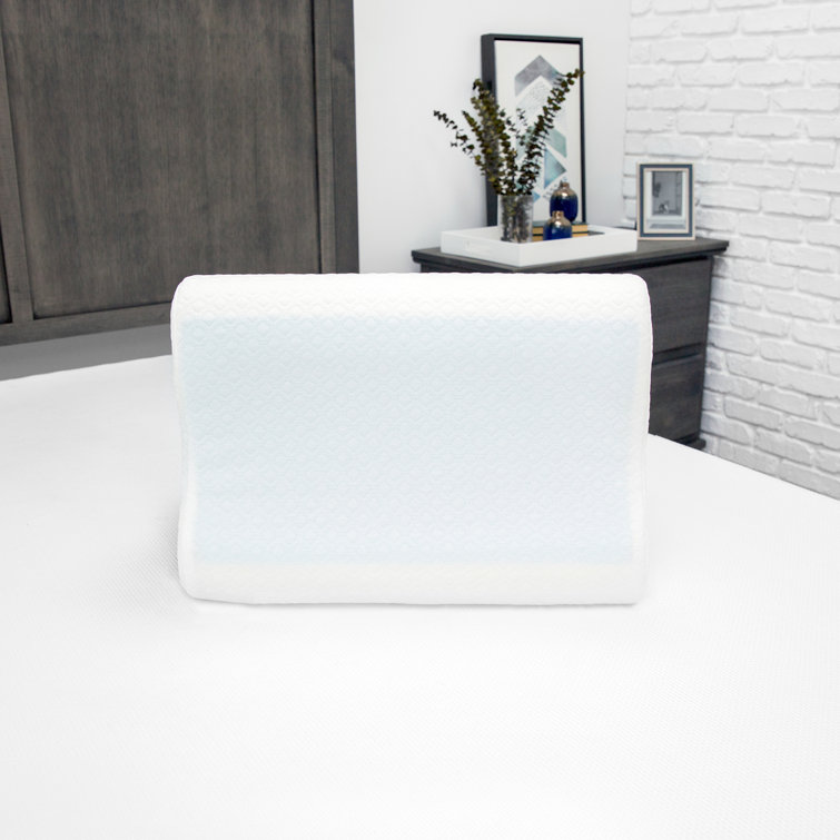 SensorPEDIC Essential Collection GelOverlay Memory Foam Contour Bed Pillow & Reviews Wayfair