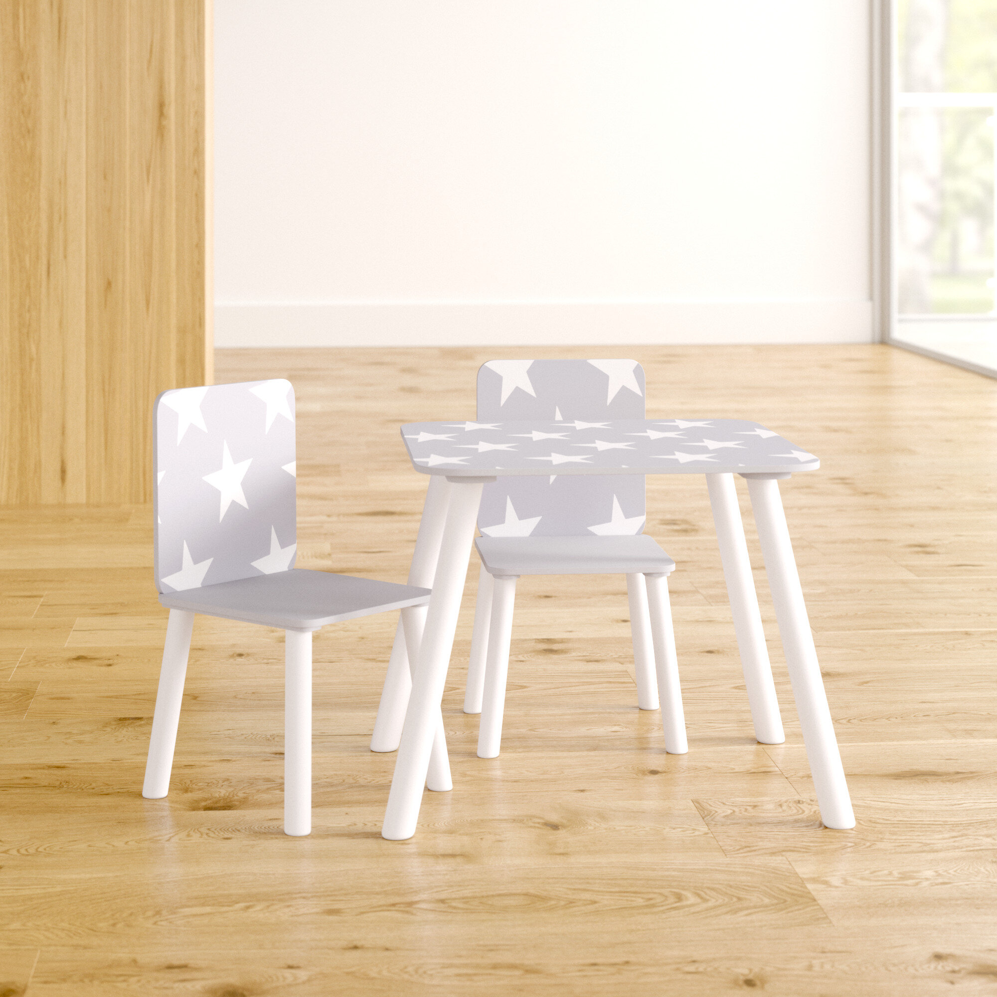 Isabelle Max Crow Childrens 3 Piece Writing Table And Chair Set Reviews Wayfaircouk