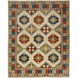 One-of-a-Kind Ziegler Hand-Knotted Ivory Area Rug